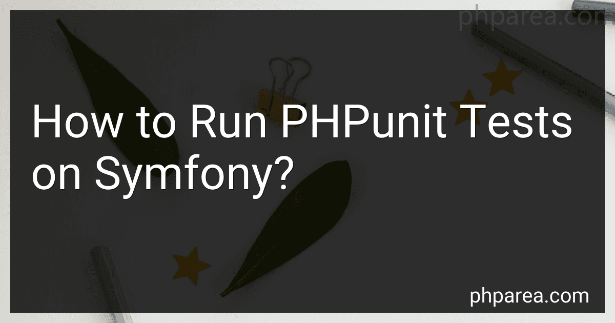 How to Run PHPunit Tests on Symfony? image