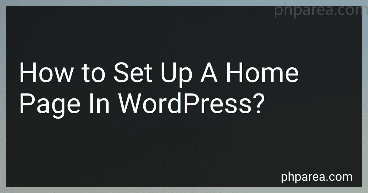 How to Set Up A Home Page In WordPress? image