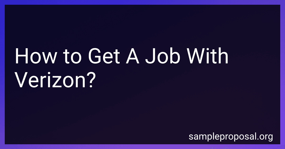 How to Get A Job With Verizon? image