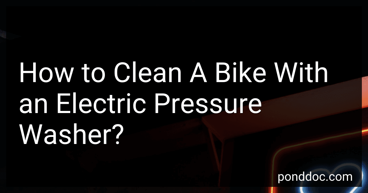 How to Clean A Bike With an Electric Pressure Washer? image