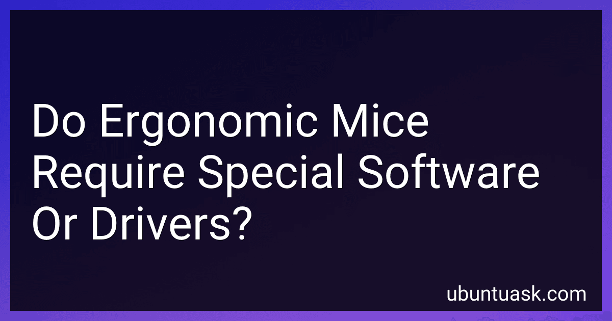 Do Ergonomic Mice Require Special Software Or Drivers? image