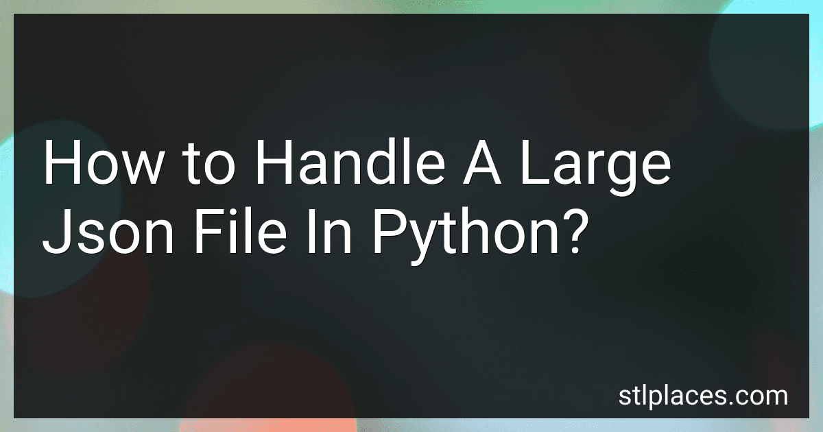 How to Handle A Large Json File In Python? preview