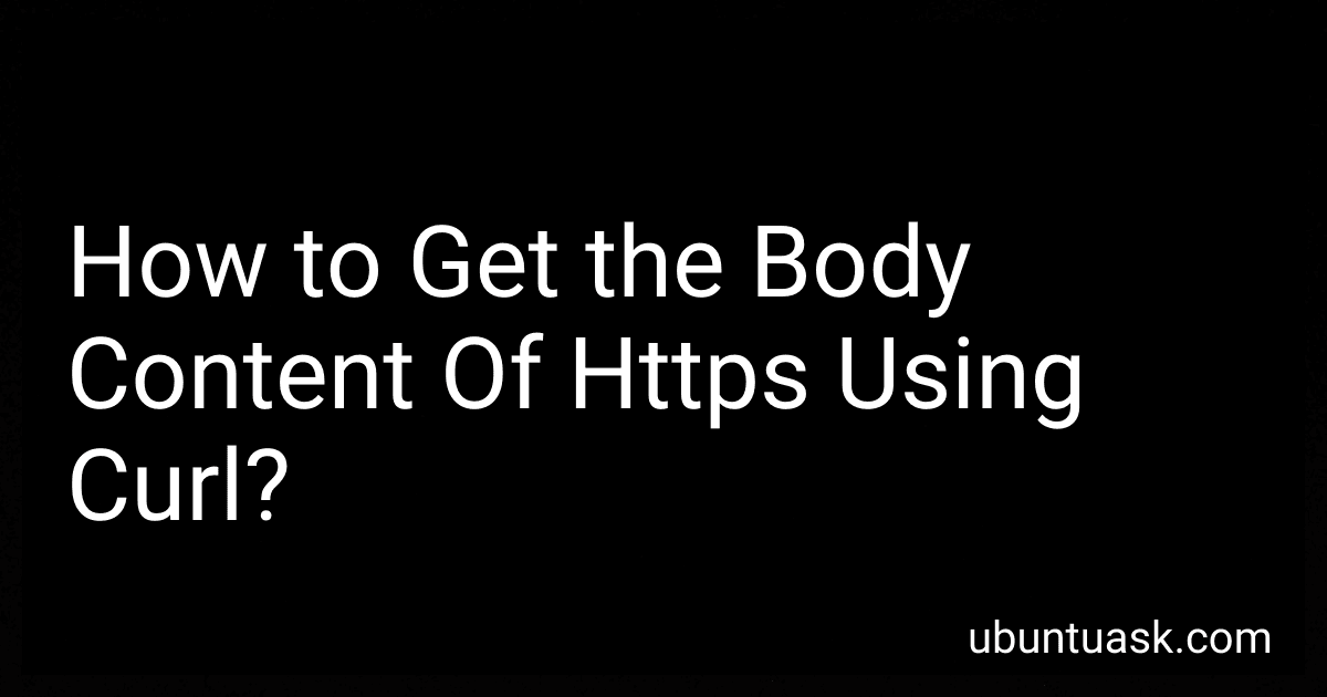 How to Get the Body Content Of Https Using Curl? image