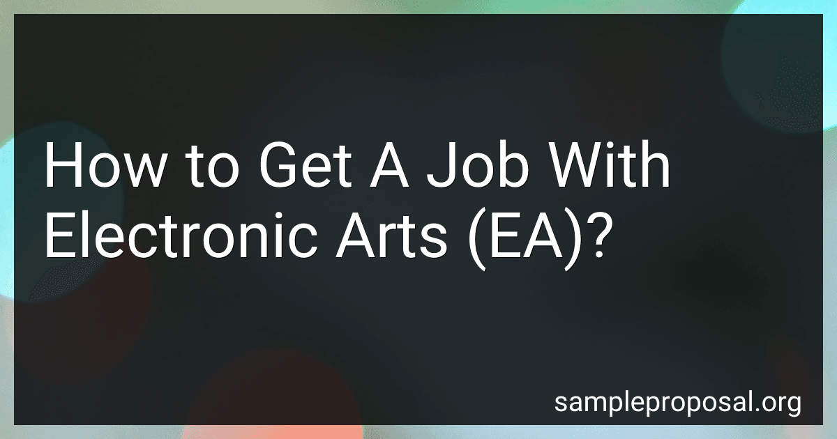 How to Get A Job With Electronic Arts (EA)? image