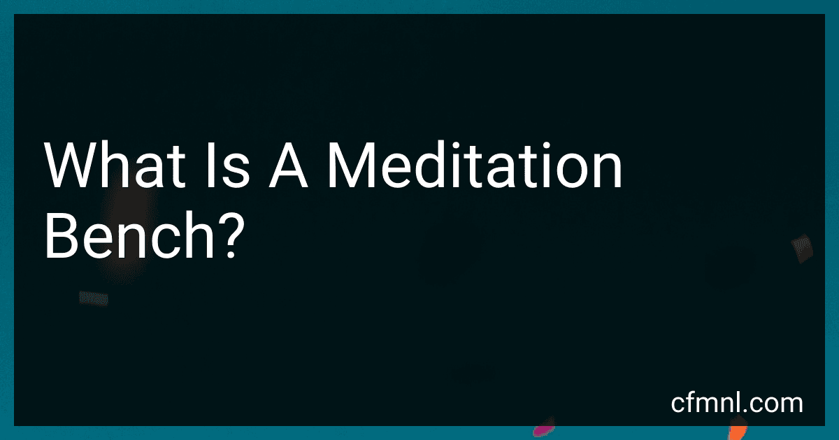What Is A Meditation Bench? image