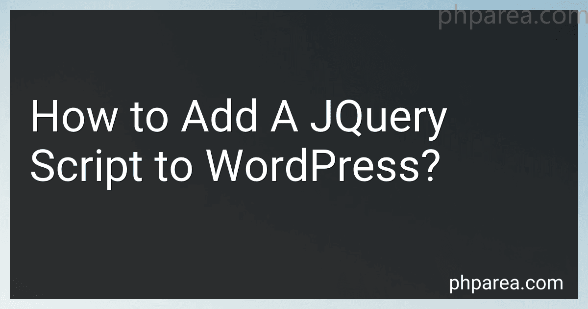 How to Add A JQuery Script to WordPress? image