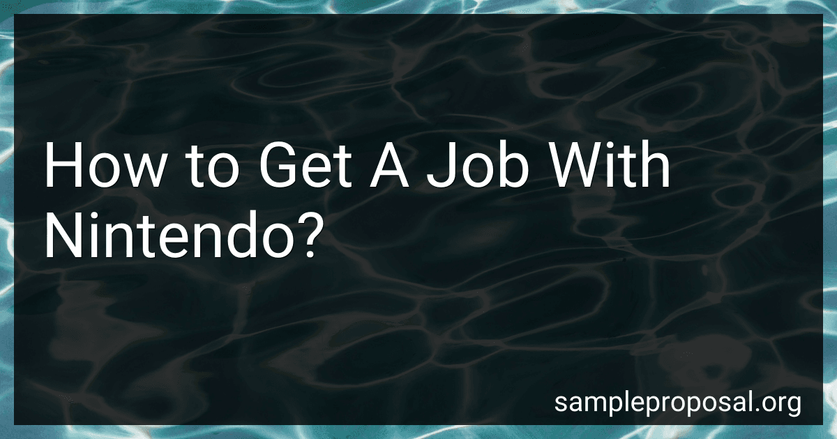 How to Get A Job With Nintendo? image