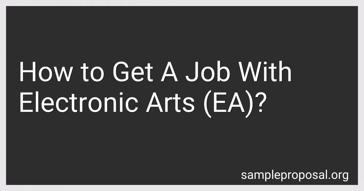How to Get A Job With Electronic Arts (EA)? image