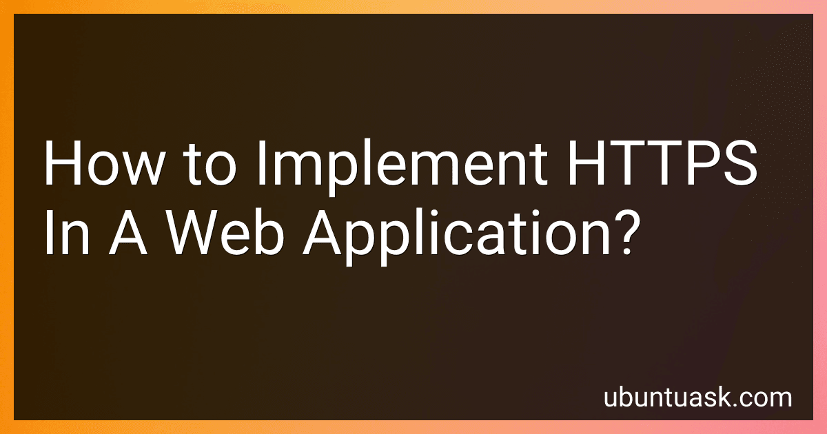How to Implement HTTPS In A Web Application? image