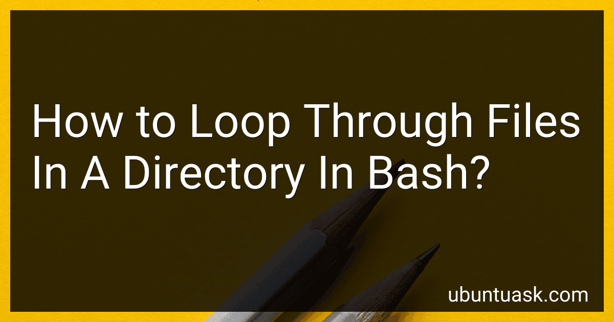 How to Loop Through Files In A Directory In Bash? image