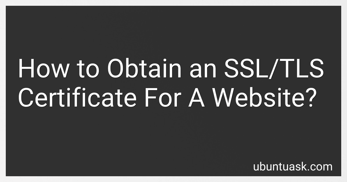 How to Obtain an SSL/TLS Certificate For A Website? image