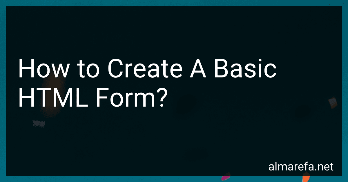 How to Create A Basic HTML Form? image