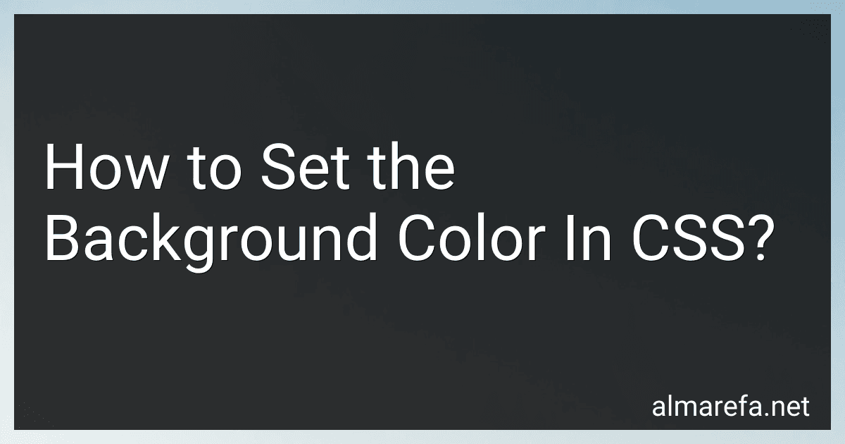 How to Set the Background Color In CSS? image