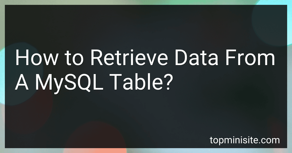 How to Retrieve Data From A MySQL Table? image