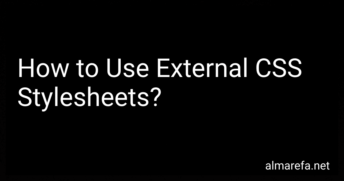 How to Use External CSS Stylesheets? image