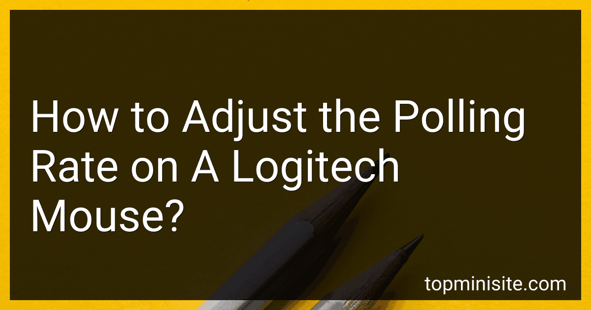 How to Adjust the Polling Rate on A Logitech Mouse? image
