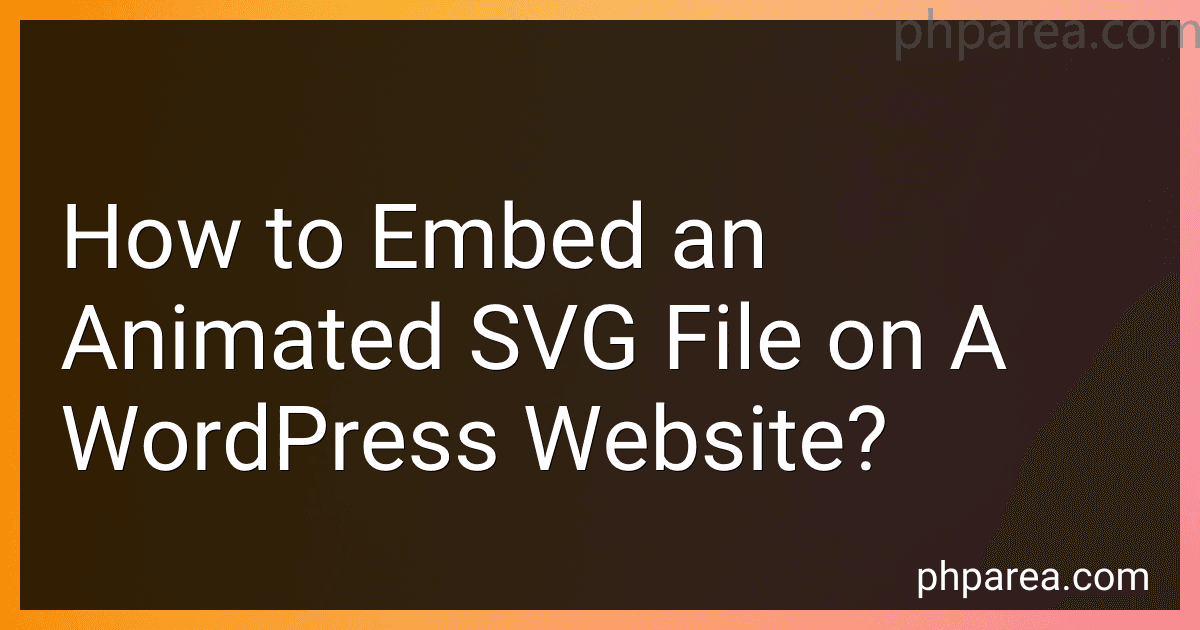 How to Embed an Animated SVG File on A WordPress Website? image