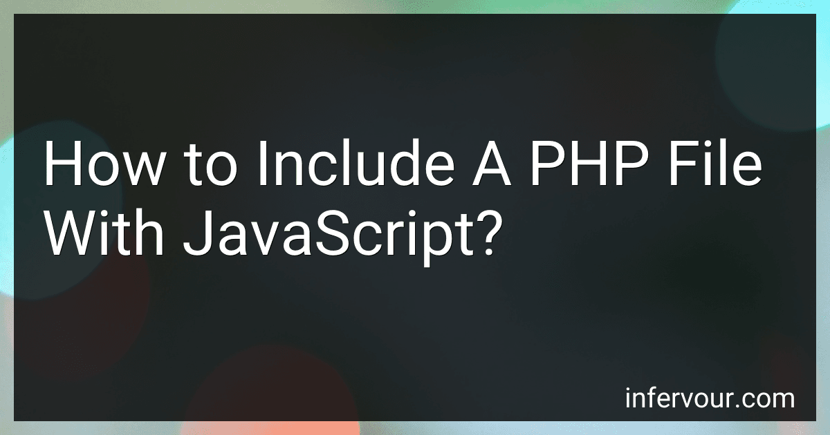 How to Include A PHP File With JavaScript? image