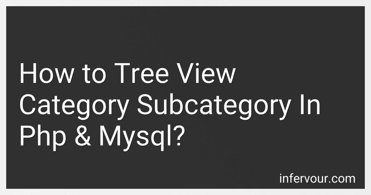 How to Tree View Category Subcategory In Php & Mysql? image