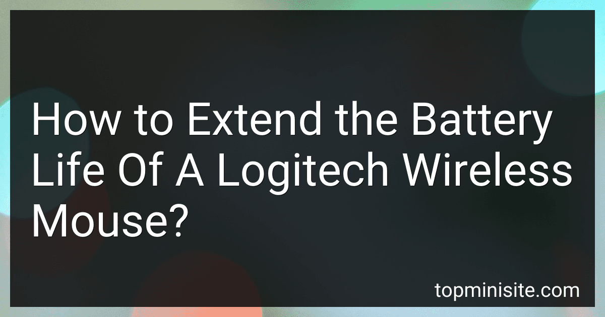 How to Extend the Battery Life Of A Logitech Wireless Mouse? image