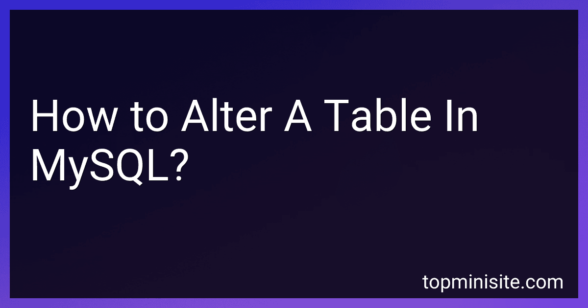 How to Alter A Table In MySQL? image