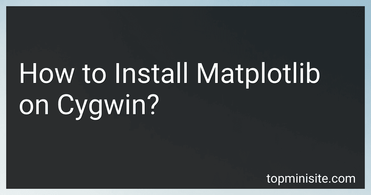 How to Install Matplotlib on Cygwin? image