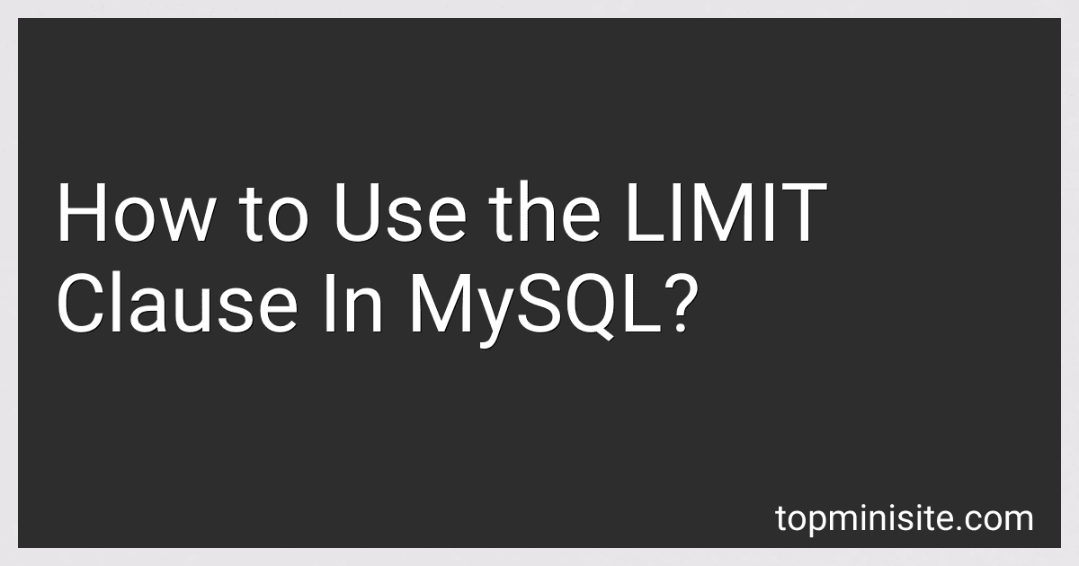How to Use the LIMIT Clause In MySQL? image