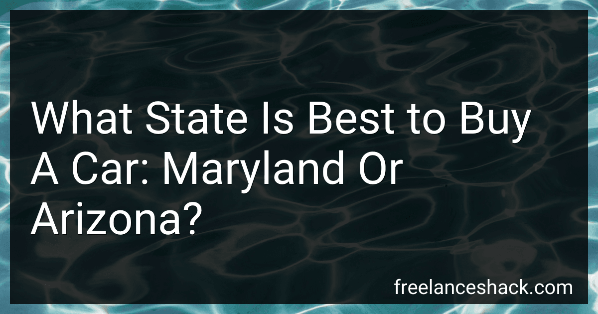 What State Is Best to Buy A Car: Maryland Or Arizona? image