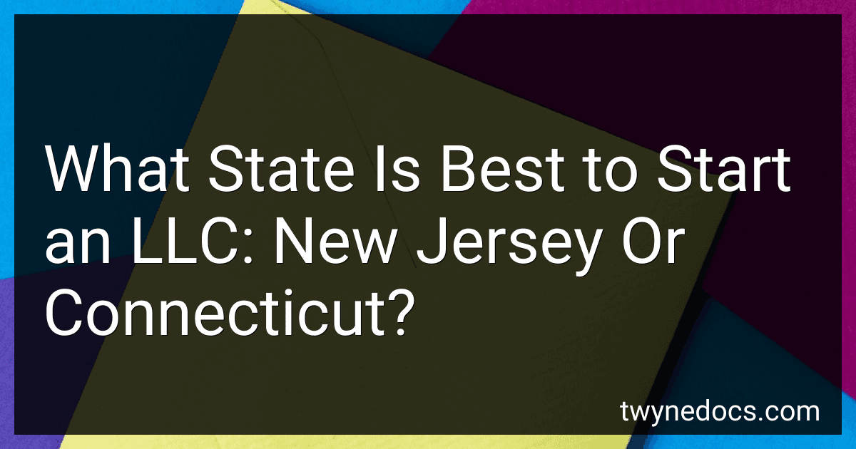 What State Is Best to Start an LLC: New Jersey Or Connecticut? image