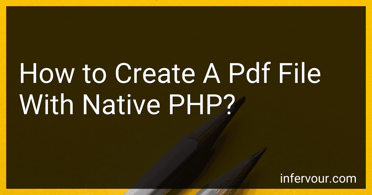 How to Create A Pdf File With Native PHP? image