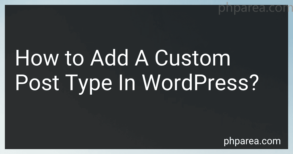 How to Add A Custom Post Type In WordPress? image