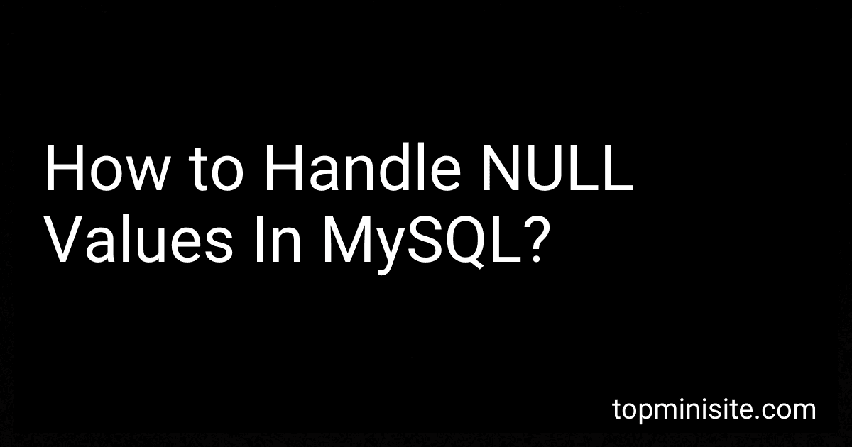 How to Handle NULL Values In MySQL? image