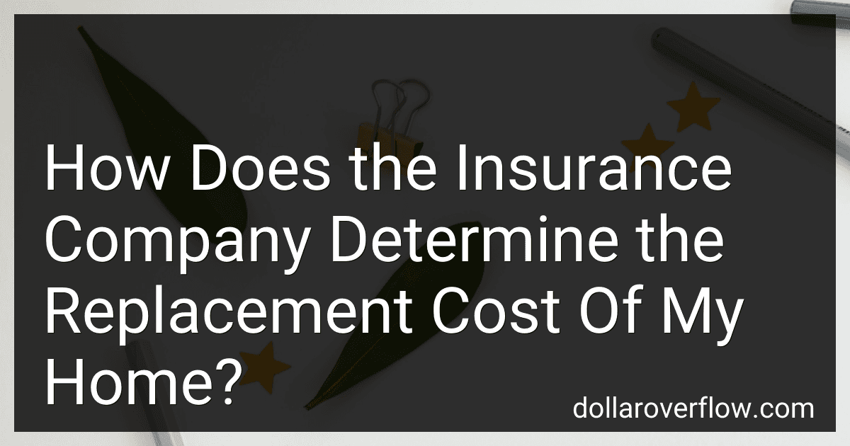 How Does the Insurance Company Determine the Replacement Cost Of My Home? image
