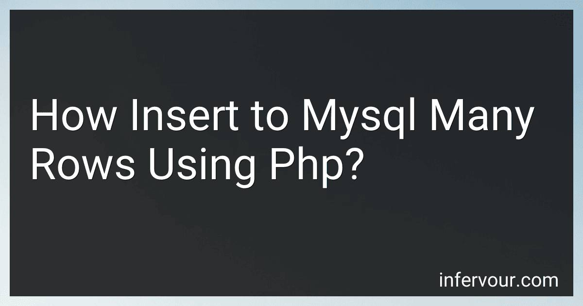 How Insert to Mysql Many Rows Using Php? image
