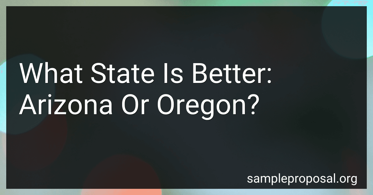 What State Is Better: Arizona Or Oregon? image