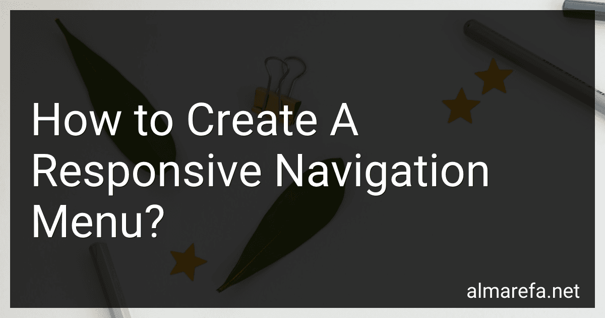 How to Create A Responsive Navigation Menu? image