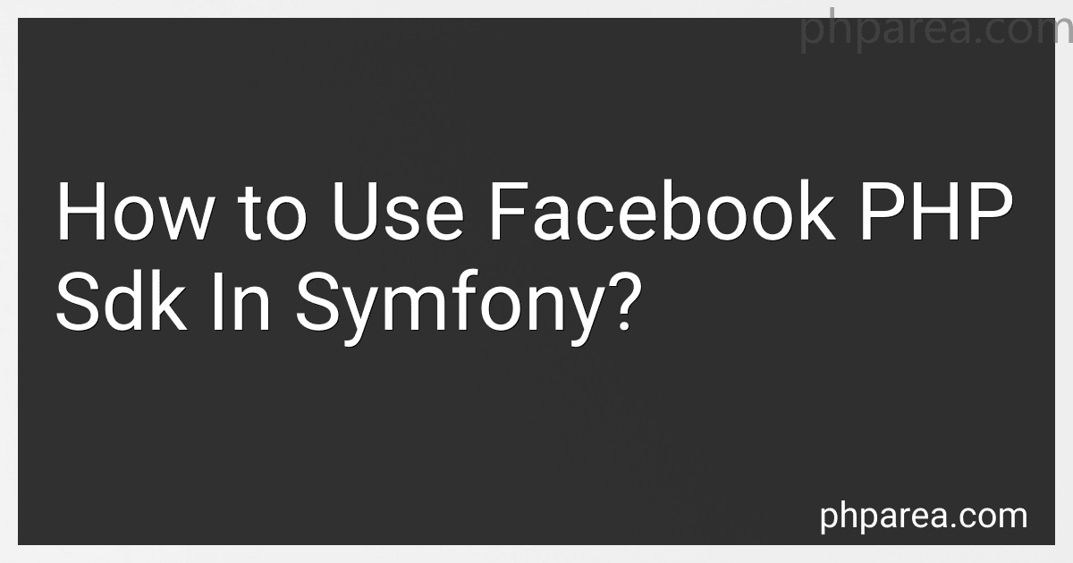 How to Use Facebook PHP Sdk In Symfony? image