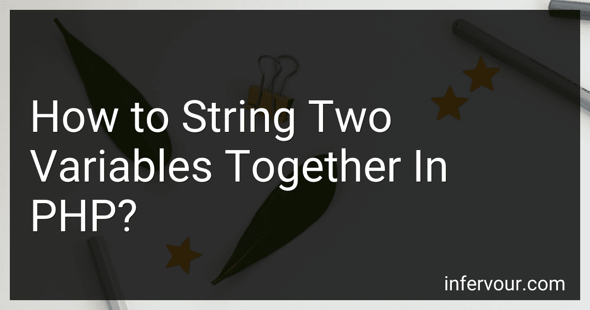 How to String Two Variables Together In PHP? image