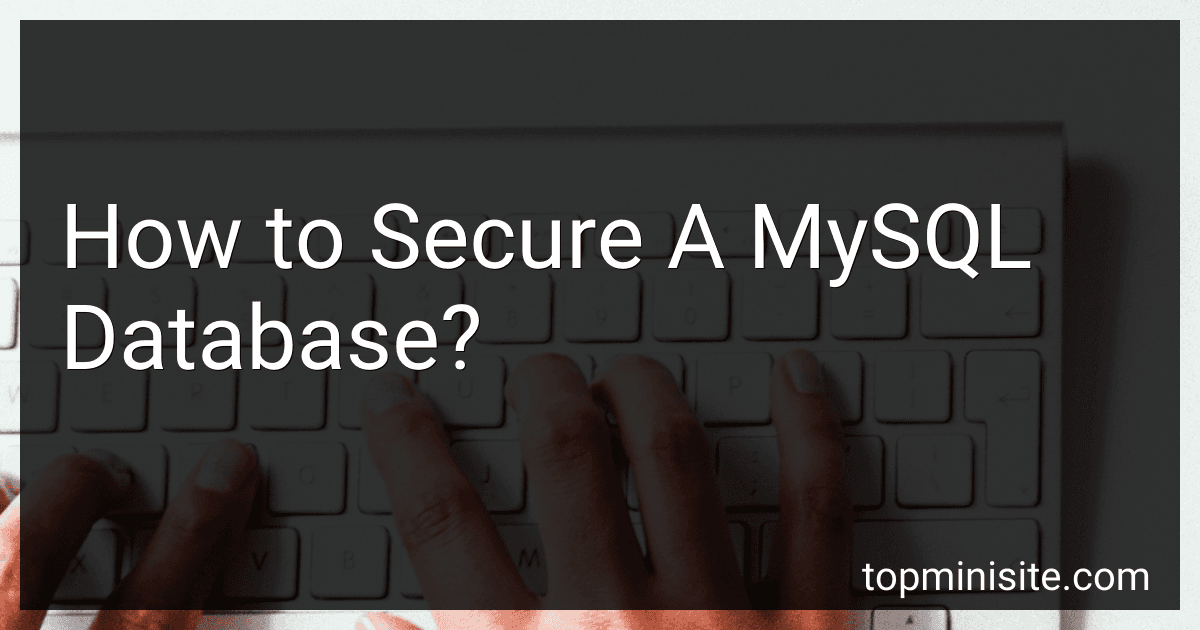 How to Secure A MySQL Database? image