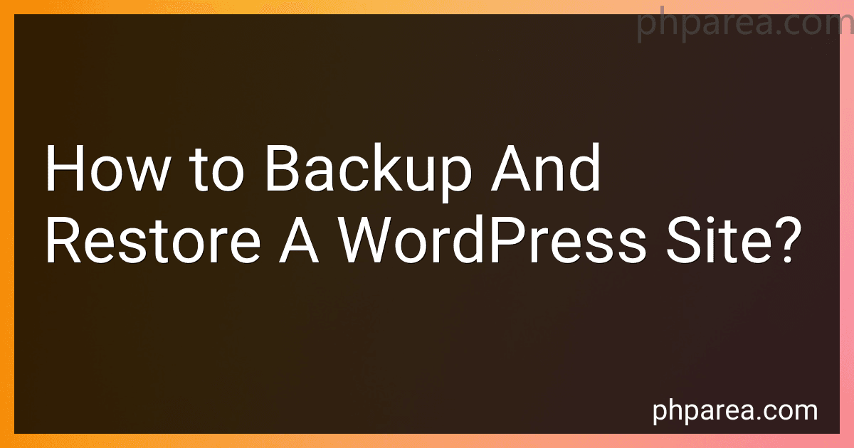 How to Backup And Restore A WordPress Site? image