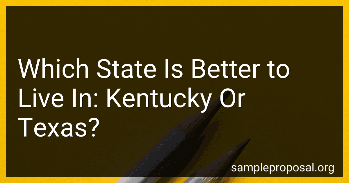 Which State Is Better to Live In: Kentucky Or Texas? image