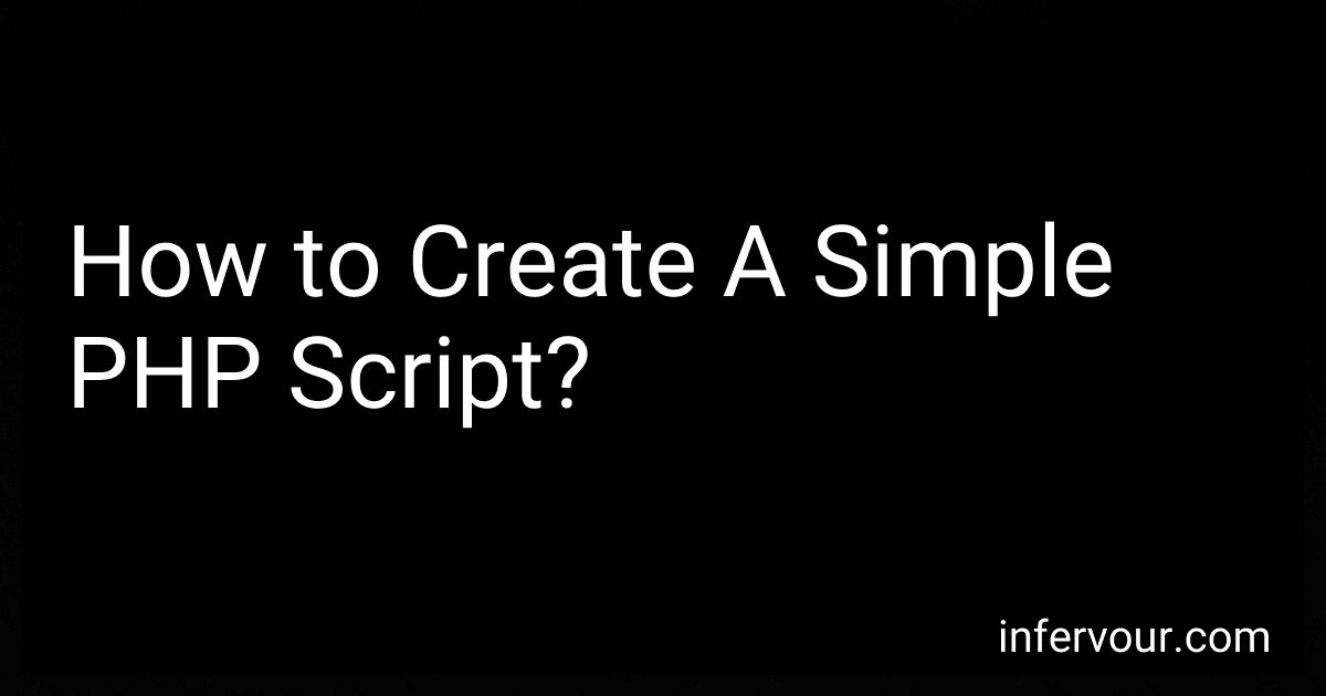 How to Create A Simple PHP Script? image