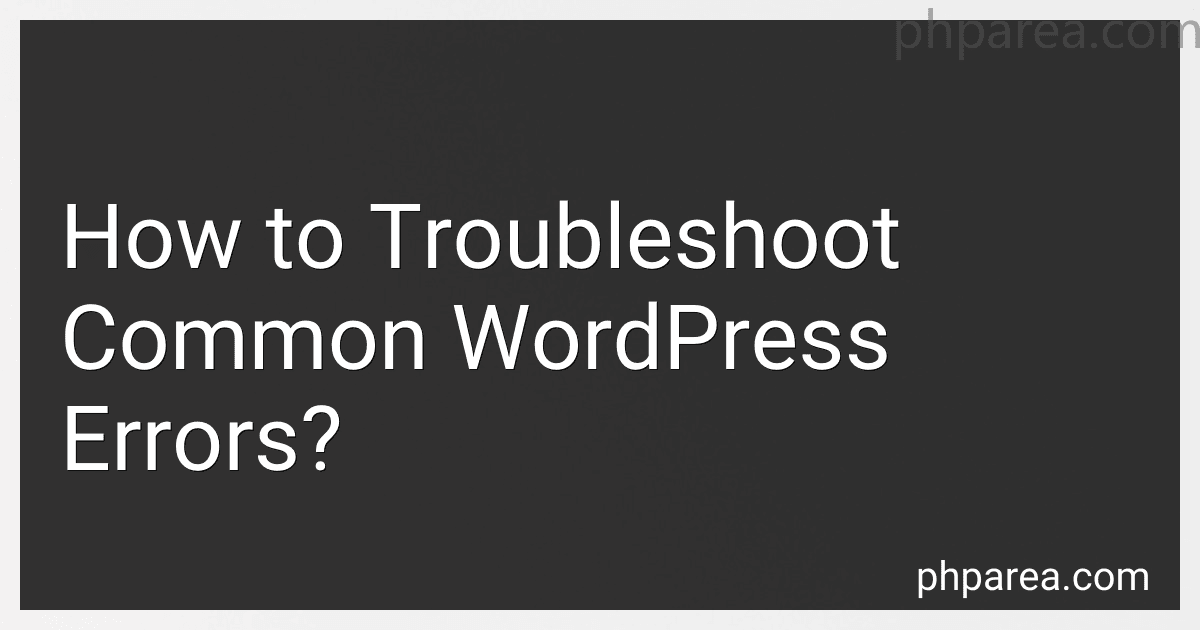 How to Troubleshoot Common WordPress Errors? image