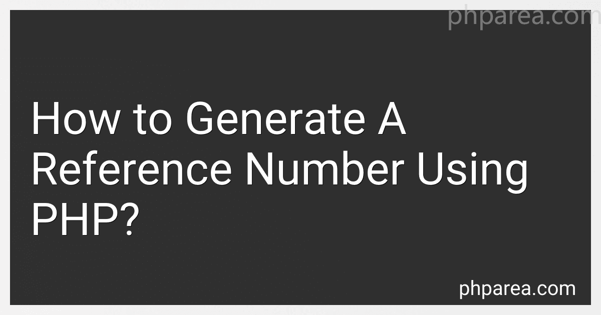 How to Generate A Reference Number Using PHP? image