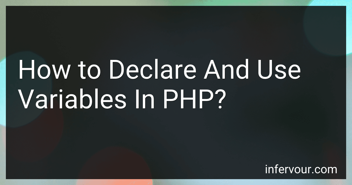 How to Declare And Use Variables In PHP? image