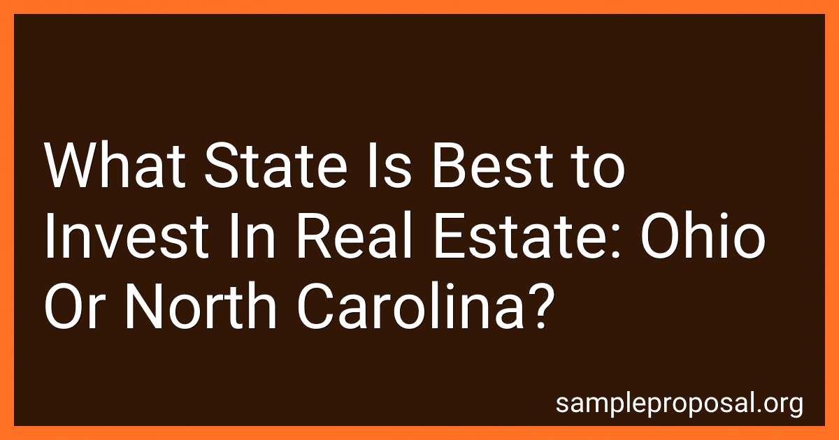 What State Is Best to Invest In Real Estate: Ohio Or North Carolina? image