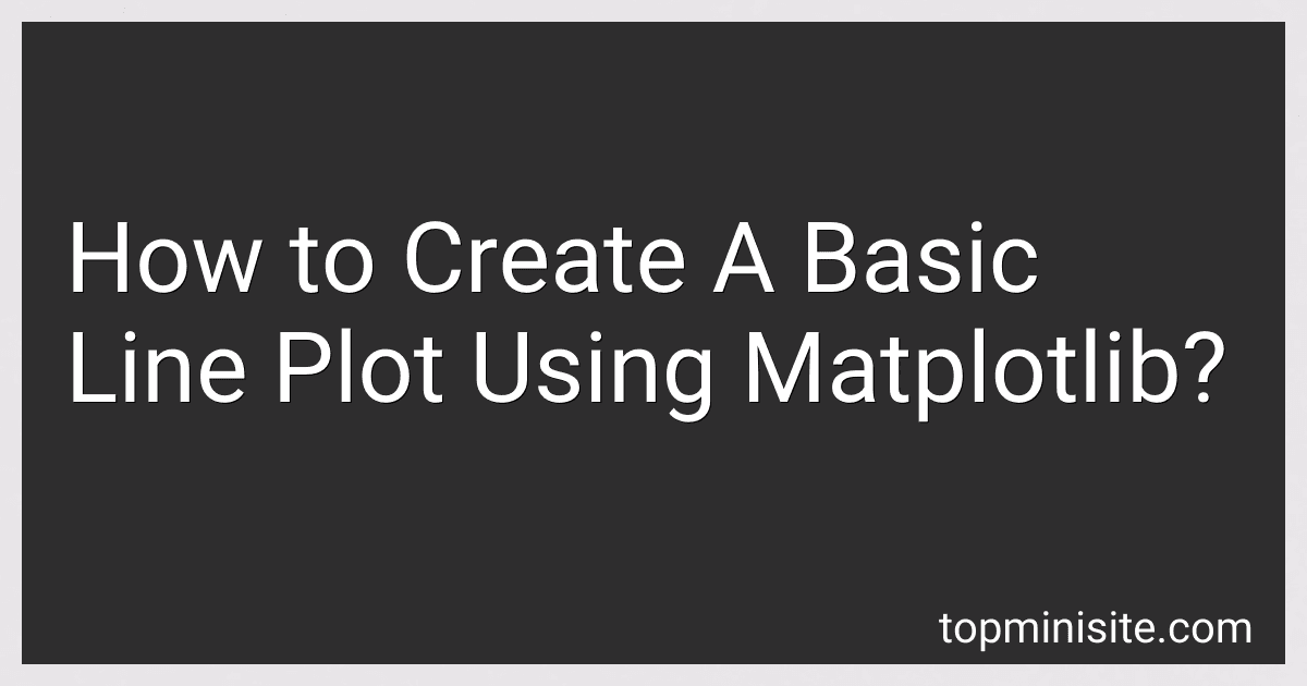 How to Create A Basic Line Plot Using Matplotlib? image