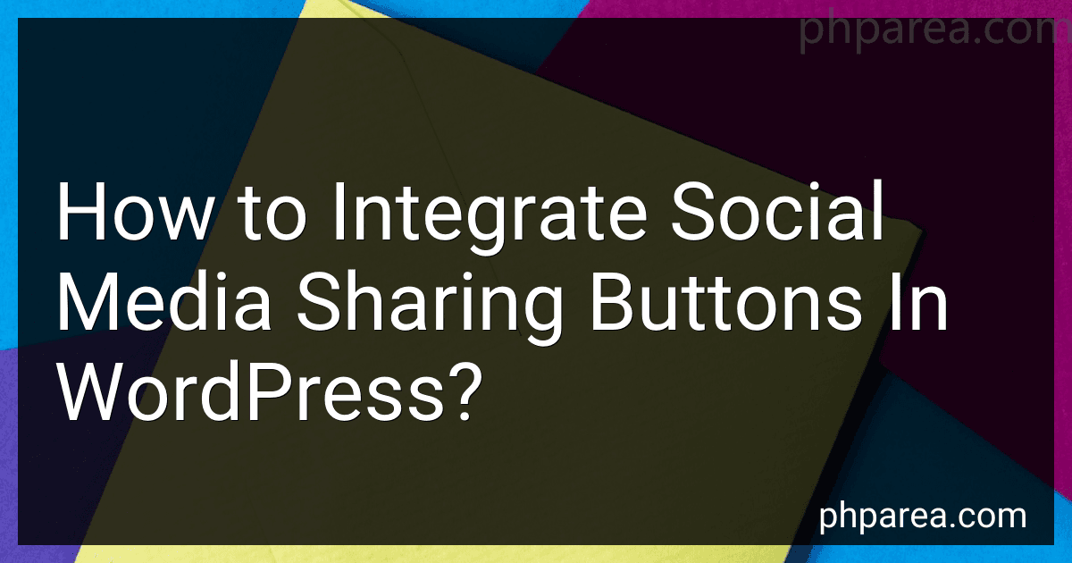 How to Integrate Social Media Sharing Buttons In WordPress? image