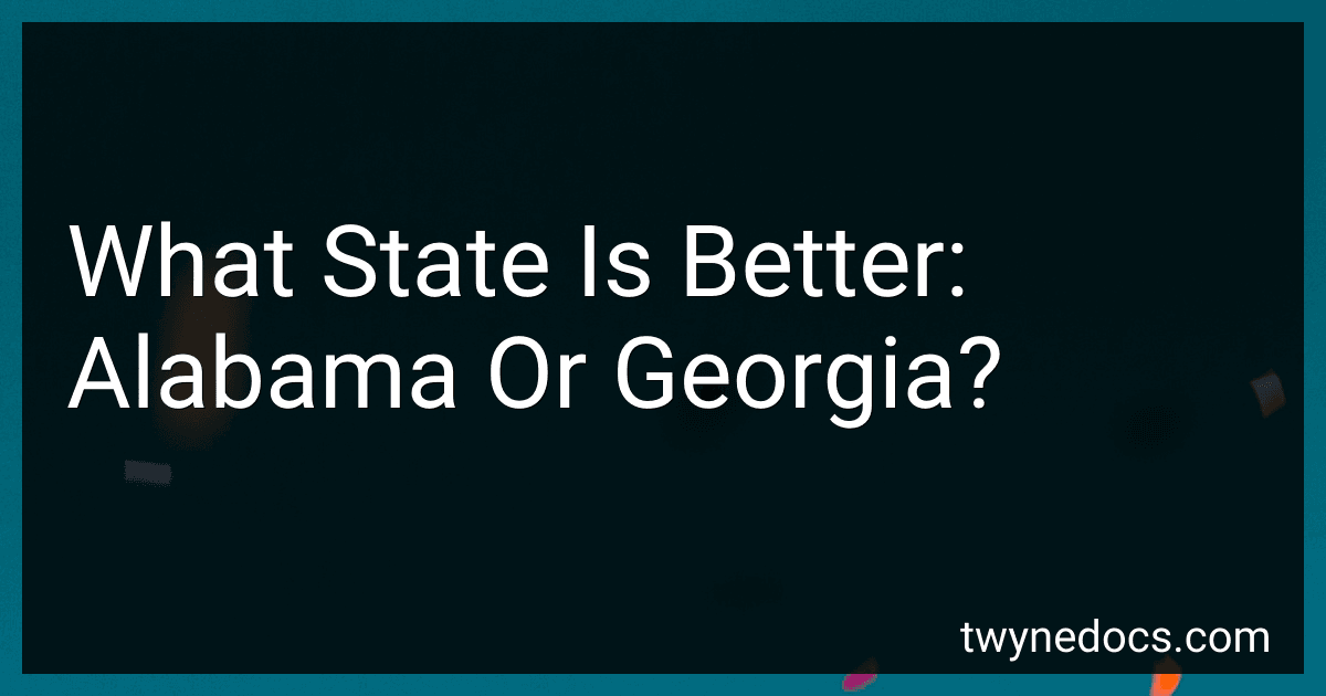 What State Is Better: Alabama Or Georgia? image
