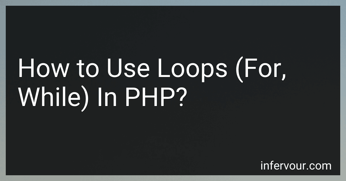 How to Use Loops (For, While) In PHP? image